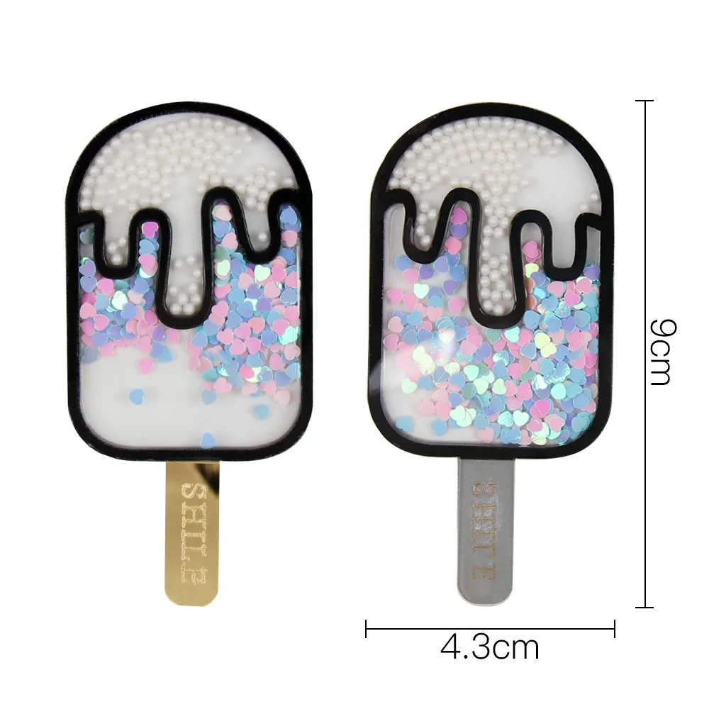 43mm*90mm Acrylic Accessories Liquid Quicksand Cover Filling Shining Sequins Appliques Phone Decor DIY Hair Clips Materials 1pc
43mm*90mm Acrylic Accessories Liquid Quicksand Cover Filling Shining Sequins Appliques Phone Decor DIY Hair Clips Materials 1pc