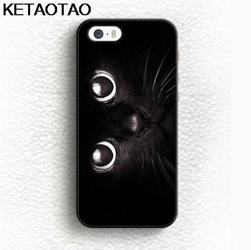 KETAOTAO очаровательные черные чехлы для iPhone 4S 5S 6 S 7 8 Plus X чехол Samsung мягкий ТПУ