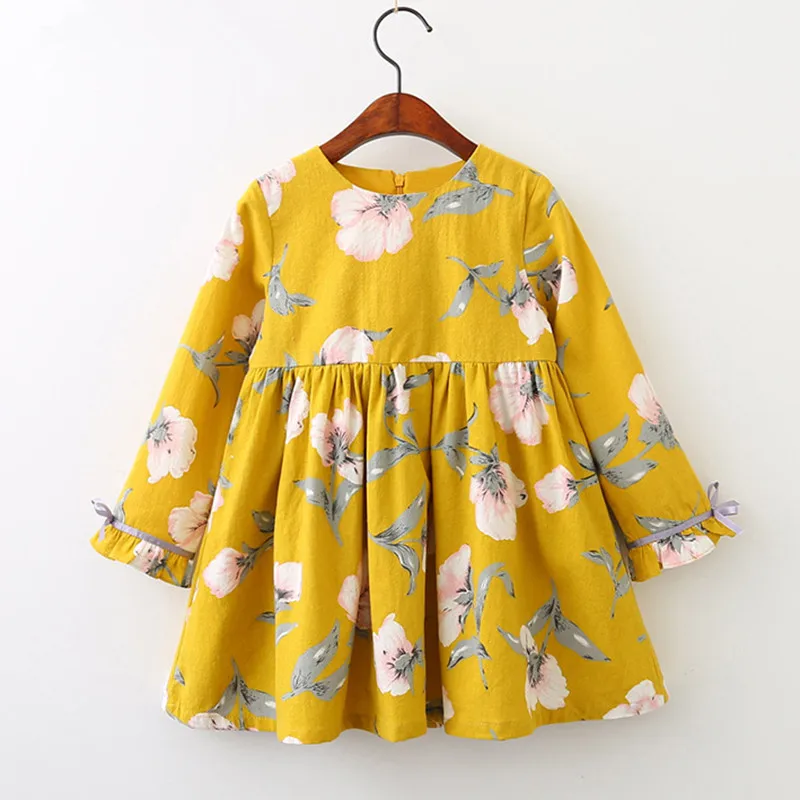 Sweet Kids Girls Floral Print Ruffles Dress Orange Purple Color Spring Autumn Fashion Children Party Dresses
Sweet Kids Girls Floral Print Ruffles Dress Orange Purple Color Spring Autumn Fashion Children Party Dresses