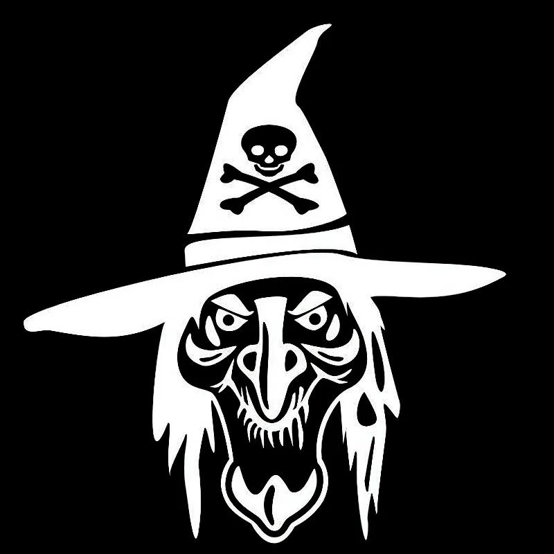 13cm*14cm Witch With Skull Cap Bardian Vinyl Car-styling Car Sticker Decals Decor Black/Silver S6-3915
13cm*14cm Witch With Skull Cap Bardian Vinyl Car-styling Car Sticker Decals Decor Black/Silver S6-3915
