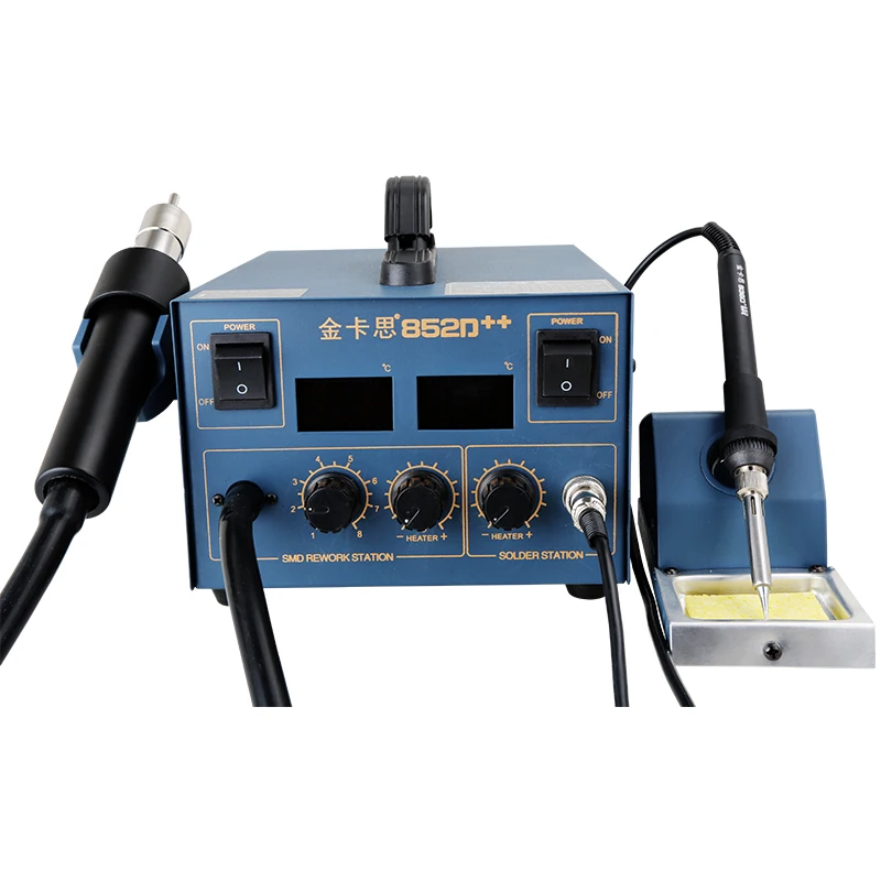 New arrival electric iron hot air gun desoldering station combo double digital air pump adjustable thermostatic anti-static
New arrival electric iron hot air gun desoldering station combo double digital air pump adjustable thermostatic anti-static