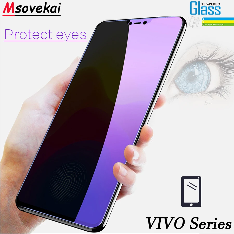 ДЛЯ VIVO V11 Pro V11i Y97 Y83 Y71 NEX S A Z1 X23 Z3i Y75S закаленное стекло с защитой от фиолетового