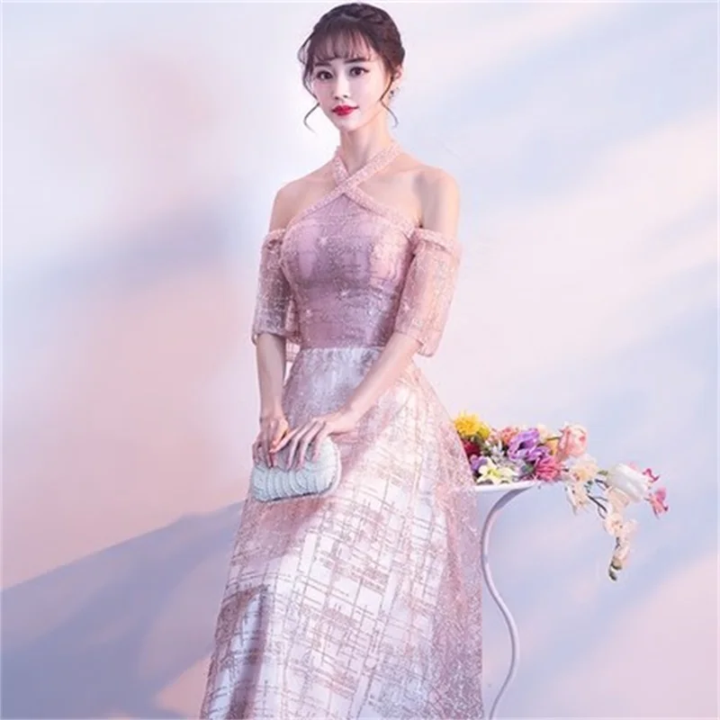 Evening party dress female 2018 new Korean version of the long ladies annual host dress dignified atmosphere dress
Evening party dress female 2018 new Korean version of the long ladies annual host dress dignified atmosphere dress