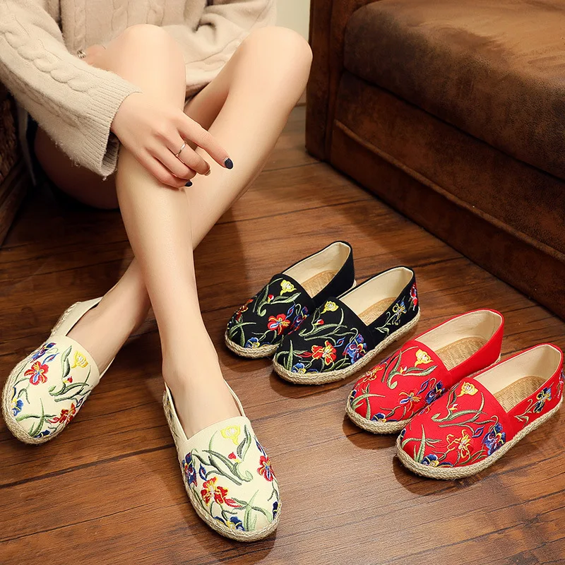 Johnature 2021 New Spring/autumn Handmade Embroidered Floral Casual Shallow Slip-on Linen Cotton Shoes Fisherman Woman Flat
Johnature 2021 New Spring/autumn Handmade Embroidered Floral Casual Shallow Slip-on Linen Cotton Shoes Fisherman Woman Flat