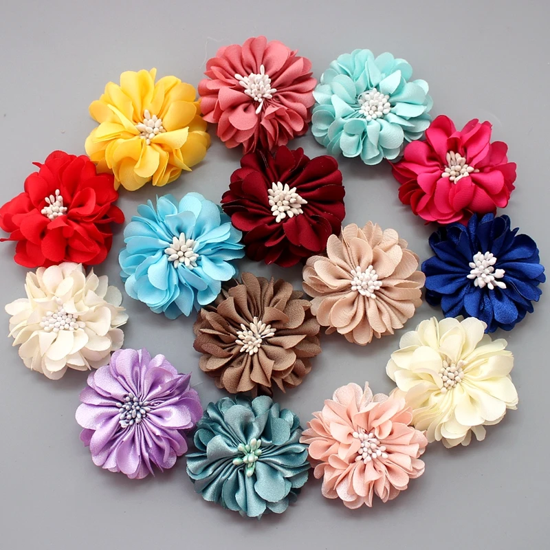 Sweet High Quality cute Chiffon Flower For Girls wavy stian flower With Clips lady shoes DIY Hair Accessories 50pcs
Sweet High Quality cute Chiffon Flower For Girls wavy stian flower With Clips lady shoes DIY Hair Accessories 50pcs