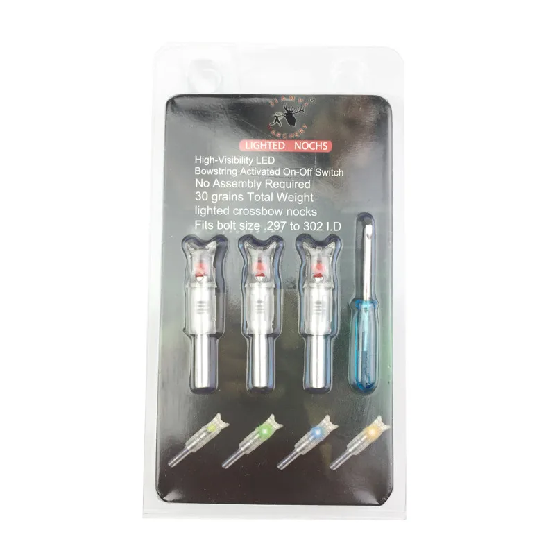 Archery Lighted Crossbow Nock Hunting LED Nock Tail Nocking for ID 7.6mm Crossbow Arrows Screwdriver
Archery Lighted Crossbow Nock Hunting LED Nock Tail Nocking for ID 7.6mm Crossbow Arrows Screwdriver