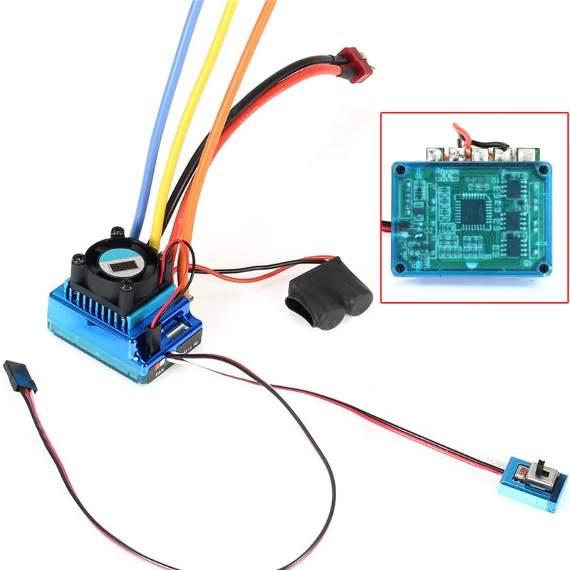 120A ESC бесщеточный контроллер скорости для 1/8 1/10 автомобиля/грузовика гусеничного