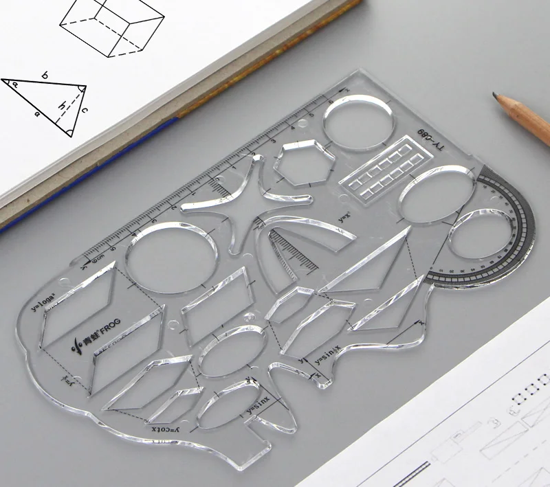 Многофункциональный математический шаблон для учащихся средней школы, геометрический шаблон, линейка, функциональный Графический Шаблон
Многофункциональный математический шаблон для учащихся средней школы, геометрический шаблон, линейка, функциональный Графический Шаблон