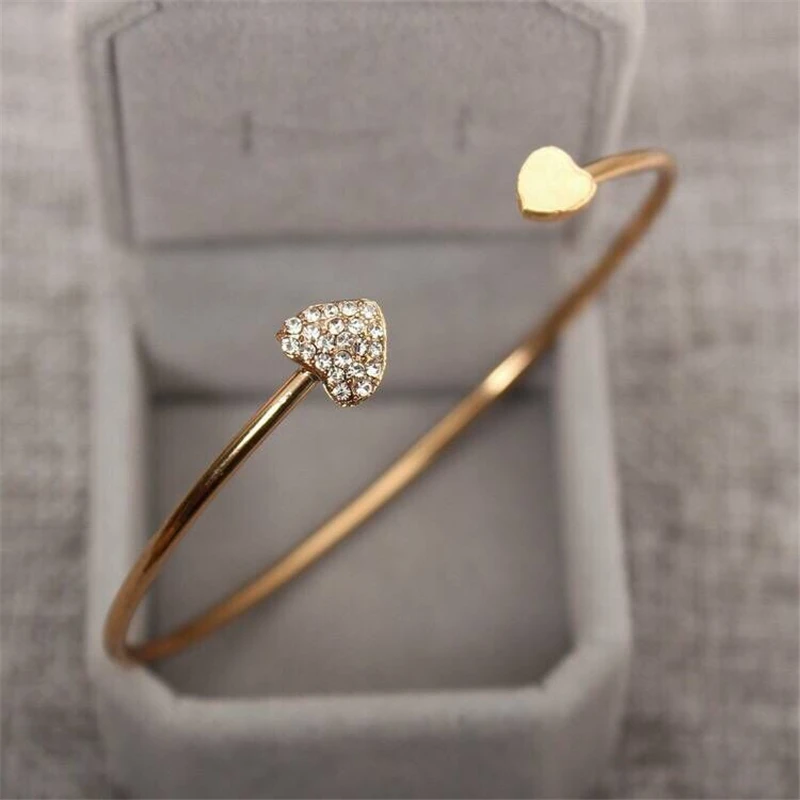 Adjustable Bracelet Crystal Double Heart Bow Bilezik Cuff Opening Bracelet Women Jewelry Gift Mujer Pulseras 2019 New Hot
Adjustable Bracelet Crystal Double Heart Bow Bilezik Cuff Opening Bracelet Women Jewelry Gift Mujer Pulseras 2019 New Hot