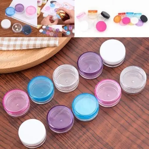 10pcs/lot 3g Empty Cosmetic Refillable Bottles Plastic Eyeshadow Makeup Face Cream Jar Pot Container Bottle 12 colors
10pcs/lot 3g Empty Cosmetic Refillable Bottles Plastic Eyeshadow Makeup Face Cream Jar Pot Container Bottle 12 colors