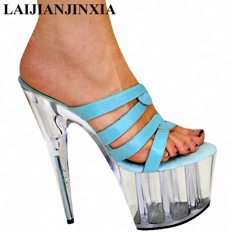 LAIJIANJINXIA 20 CM High Heels Slippers Club Night Sexy Pole Dancing Shoes Platform Women Shoes Slip-On Dance Shoes E-001
LAIJIANJINXIA 20 CM High Heels Slippers Club Night Sexy Pole Dancing Shoes Platform Women Shoes Slip-On Dance Shoes E-001