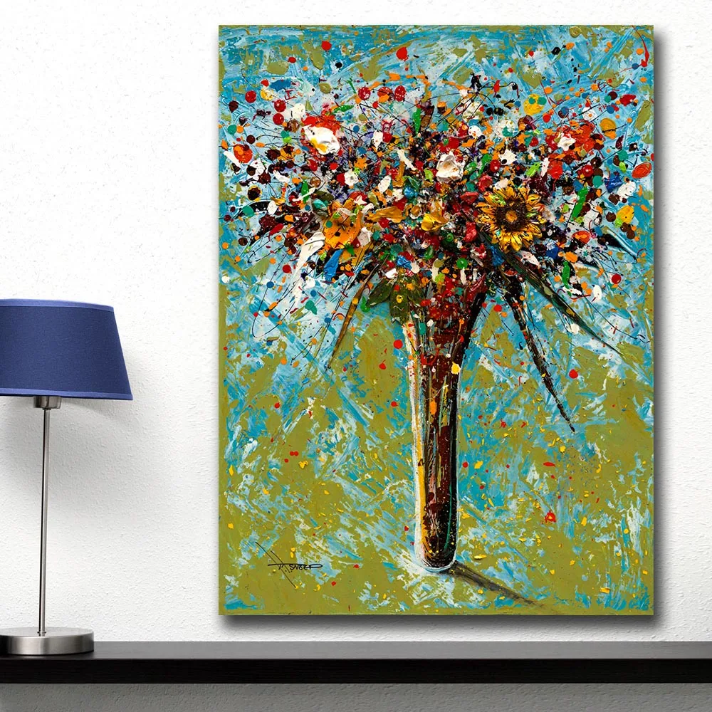 Fashion Abstract beautiful bouquet of flowers Canvas Painting For Living Room Home Decor Oil Painting On Canvas Wall Art
Fashion Abstract beautiful bouquet of flowers Canvas Painting For Living Room Home Decor Oil Painting On Canvas Wall Art