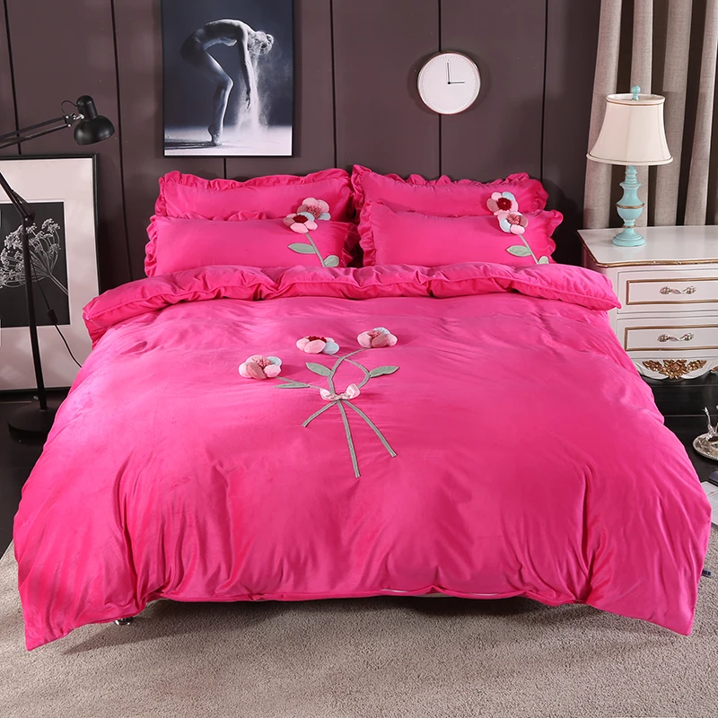 2018 new Crystal handmade flower Luxury Bedding Set Soft Bedclothes Duvet/Quilt Cover Bed Linen sheet set 4 Pieces Bedding Sets
2018 new Crystal handmade flower Luxury Bedding Set Soft Bedclothes Duvet/Quilt Cover Bed Linen sheet set 4 Pieces Bedding Sets