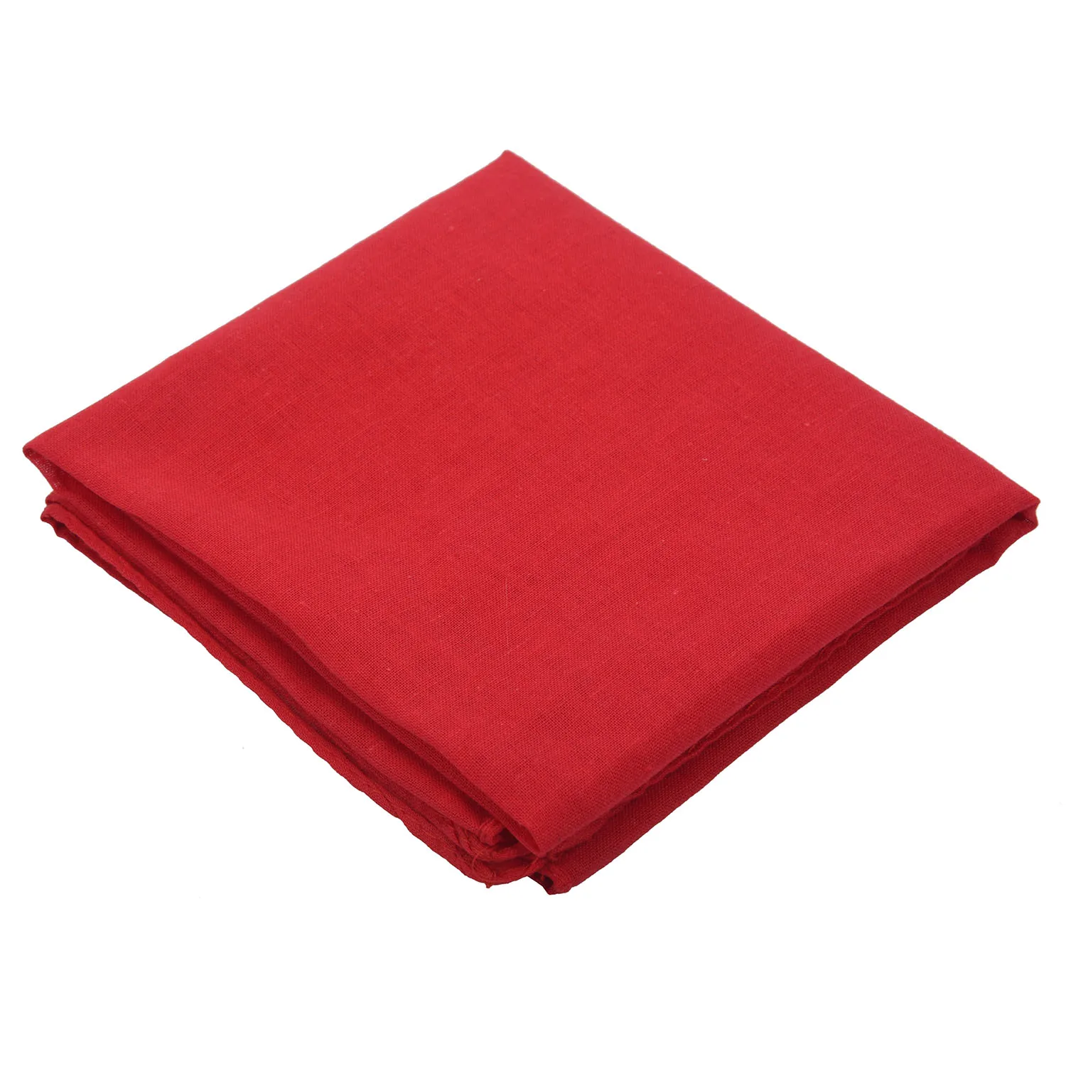 Fancy Plain Bandana 100% Cotton Head Neck Wrist Wrap Neckerchief Scarf 12 Color Colour:Red |