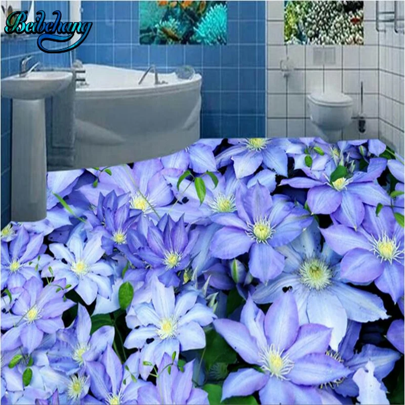 beibehang 3D beautiful purple flowers three-dimensional waterproof thick floor tiles large custom wallpaper murals
beibehang 3D beautiful purple flowers three-dimensional waterproof thick floor tiles large custom wallpaper murals