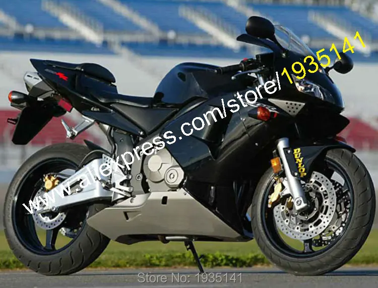 Комплект кузова для Honda CBR600RR 03 04 CBR 600 RR 600RR F5 2003 2004 Черный Серебристый обтекатель мотоцикла (литье под давлением)