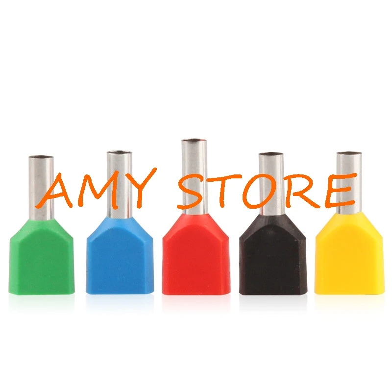 50Pcs Double Pipe Tube Line Nose Needle Shape Insulated Bootlace Ferrule Insulated Cold-press Ternimals Multicolor TE2513
50Pcs Double Pipe Tube Line Nose Needle Shape Insulated Bootlace Ferrule Insulated Cold-press Ternimals Multicolor TE2513