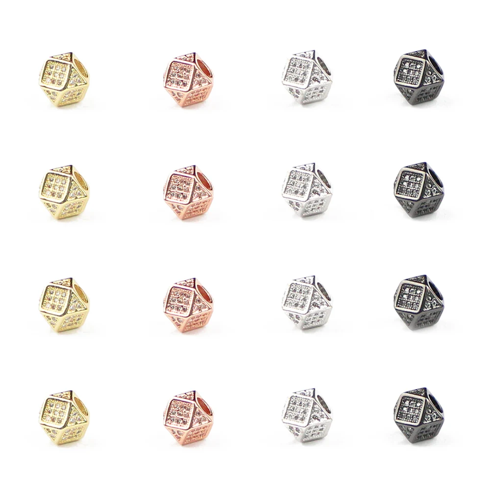BTFBES 2pcs White CZ Geometric Copper beads Pave Crystal metal Loose beads for Jewelry bracelet Necklace making DIY Accessories
BTFBES 2pcs White CZ Geometric Copper beads Pave Crystal metal Loose beads for Jewelry bracelet Necklace making DIY Accessories