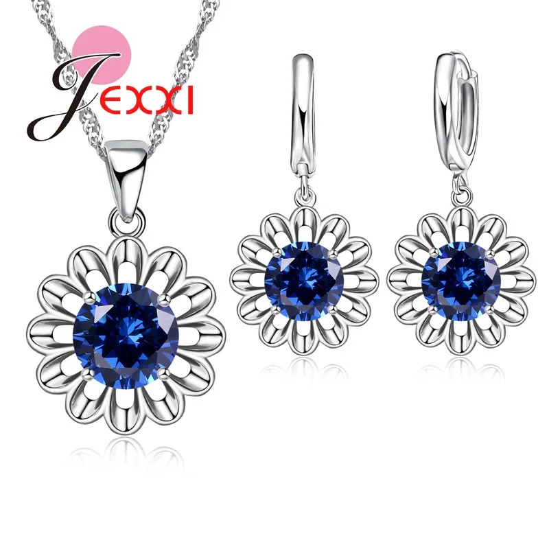 Latest Wedding Jewelry Set Daisy Flower 925 Sterling Silver Pendant Necklaces Earrings for Women Bridal Accessories
Latest Wedding Jewelry Set Daisy Flower 925 Sterling Silver Pendant Necklaces Earrings for Women Bridal Accessories