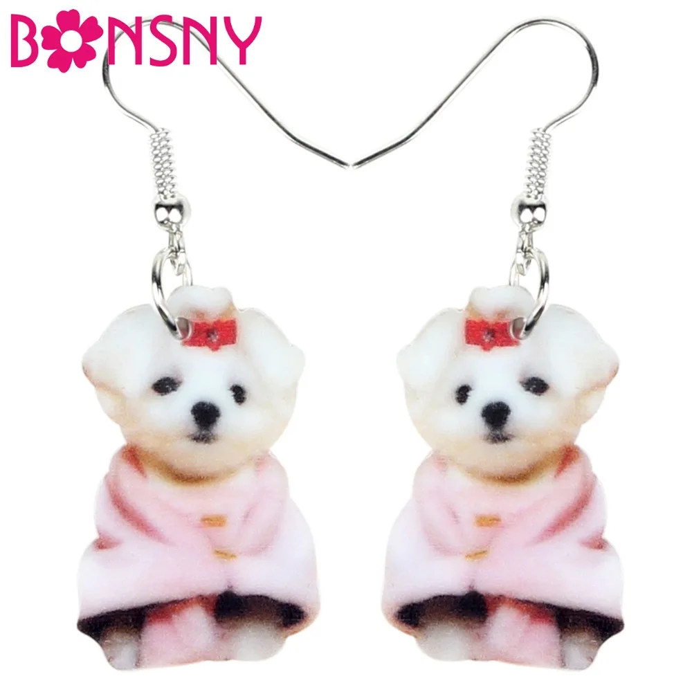 Bonsny Acrylic West Highland White Terrier Earrings Dangle Drop Fashion Animal Jewelry Gift For Women Girls Lovers Accessories
Bonsny Acrylic West Highland White Terrier Earrings Dangle Drop Fashion Animal Jewelry Gift For Women Girls Lovers Accessories