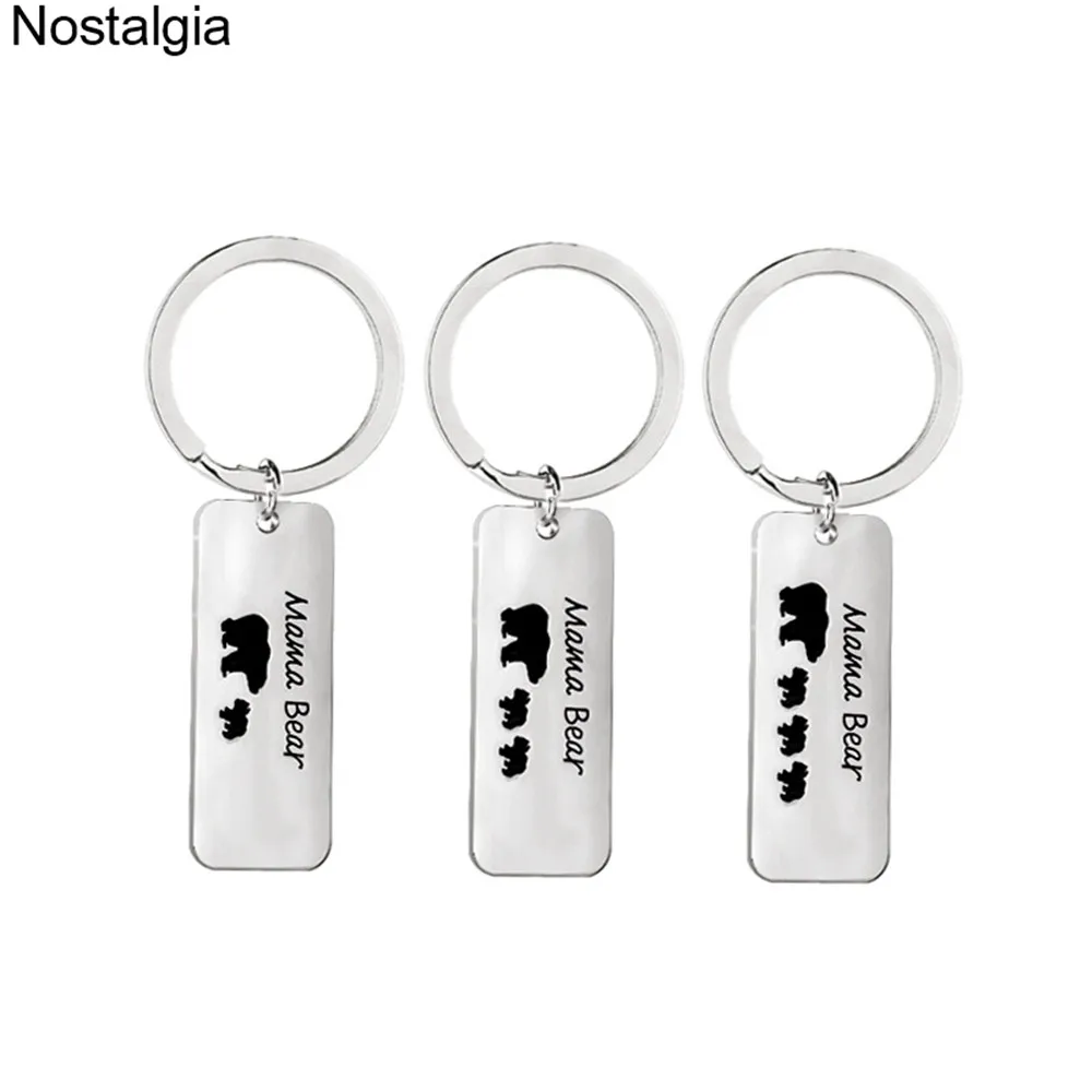 Nostalgia New Arrival Mama Bear Keychain For Hand Bag Animal Jewelry Key Holder Metal Tag
Nostalgia New Arrival Mama Bear Keychain For Hand Bag Animal Jewelry Key Holder Metal Tag
