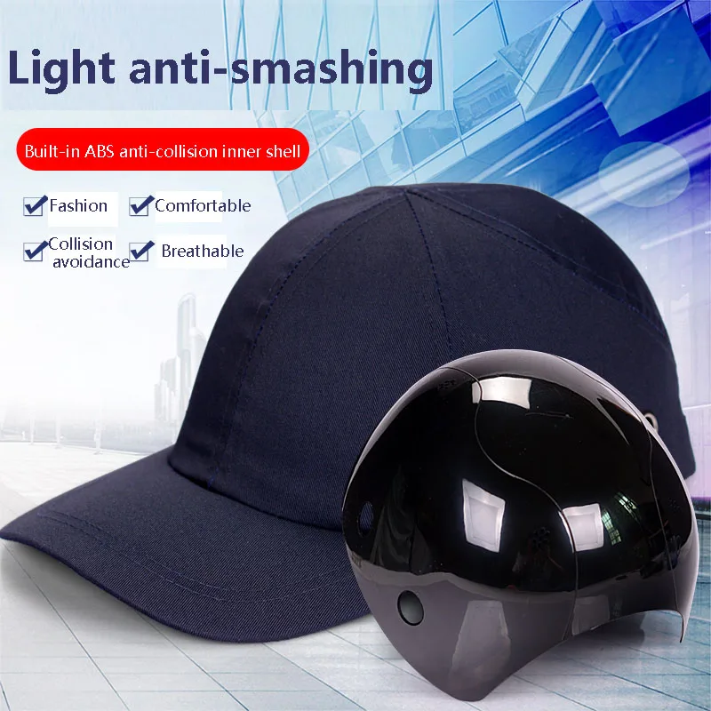 Breathable Helmet Light Anti-collision Protection Baseball Cap Liner ABS Shell Workshop Anti-smashing Riding Safety Helmet
Breathable Helmet Light Anti-collision Protection Baseball Cap Liner ABS Shell Workshop Anti-smashing Riding Safety Helmet