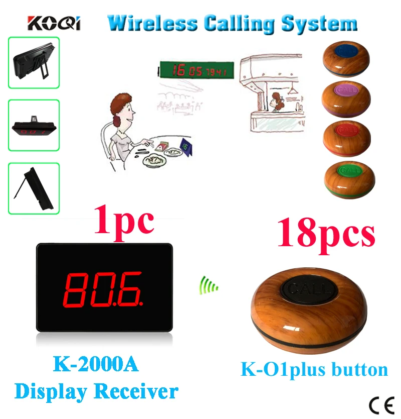 Wireless Call Button Pager Restaurant Calling System Waterproof for Coffee Hotel 2 receivers 50 bells
Wireless Call Button Pager Restaurant Calling System Waterproof for Coffee Hotel 2 receivers 50 bells