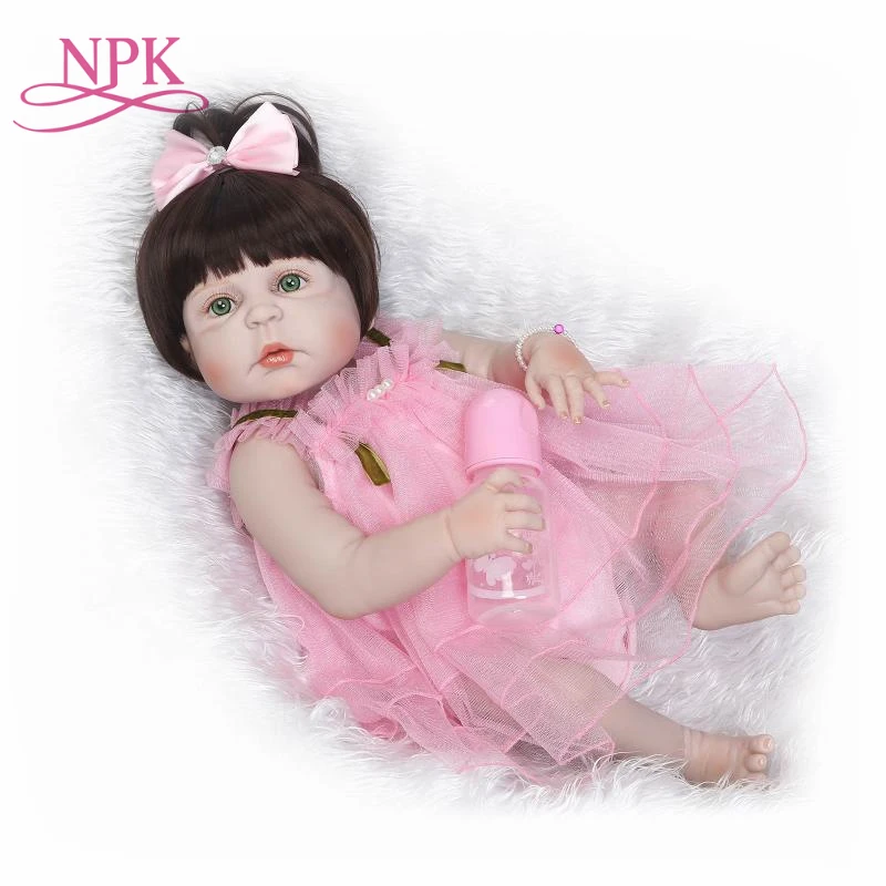 NPK lifelike reborn baby real gentle touch doll full vinyl silicone soft cameron awake girl gift for children
NPK lifelike reborn baby real gentle touch doll full vinyl silicone soft cameron awake girl gift for children