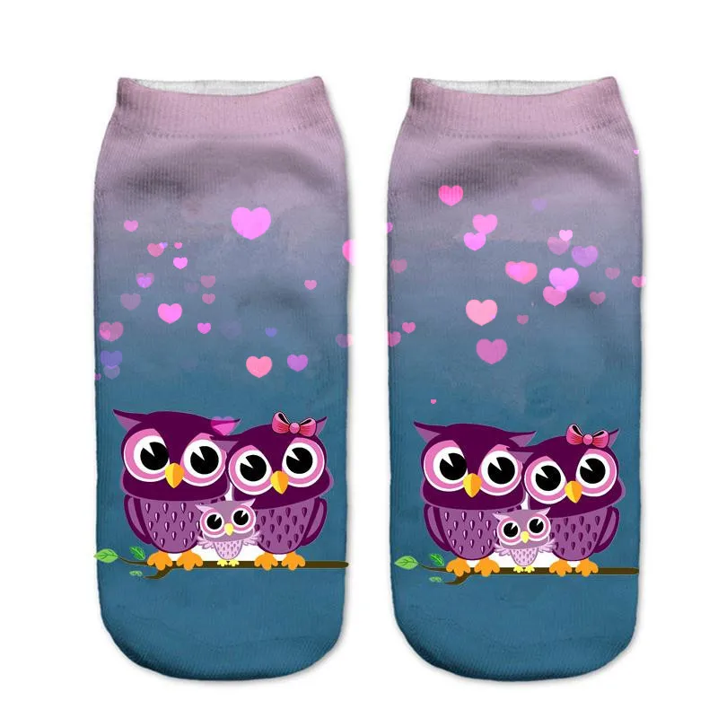 CRAZY FLY Women Ankle Socks Funny Owl 3D Printed Sock Hosiery Crazy Unisex Casual Cool Socks Printed Short Low Cut Cotton Socks
CRAZY FLY Women Ankle Socks Funny Owl 3D Printed Sock Hosiery Crazy Unisex Casual Cool Socks Printed Short Low Cut Cotton Socks