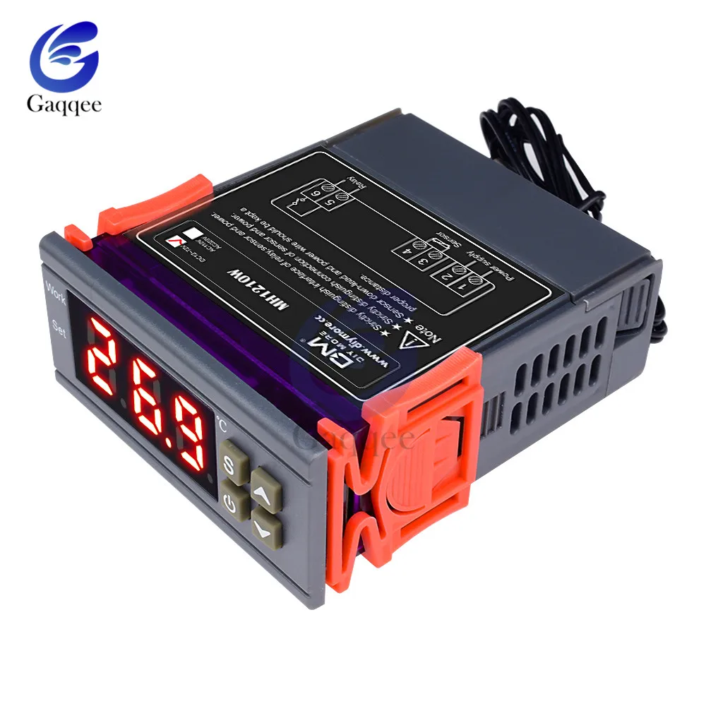 MH1210W DC 250V 10A цифровой термометр термостат регулятор температуры для инкубатора термопары-50 ~ 110 градусов + датчик
MH1210W DC 250V 10A цифровой термометр термостат регулятор температуры для инкубатора термопары-50 ~ 110 градусов + датчик