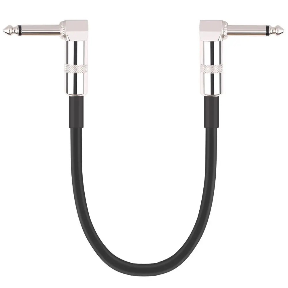 30cm 6.35 Plug Effect Pedal Guitar Cable Audio Connector Right Angle Jumper Leads Black PVC
30cm 6.35 Plug Effect Pedal Guitar Cable Audio Connector Right Angle Jumper Leads Black PVC