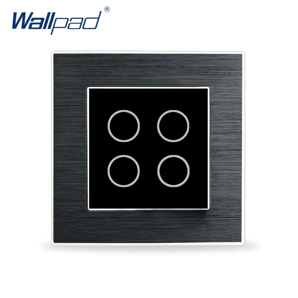Metal 4 Gang Smart Touch Switch Glass Wallpad Luxury Wall Switch Aluminium Satin Metal Panel 4 Gang 2 Way Touch Sensor Switch
Metal 4 Gang Smart Touch Switch Glass Wallpad Luxury Wall Switch Aluminium Satin Metal Panel 4 Gang 2 Way Touch Sensor Switch