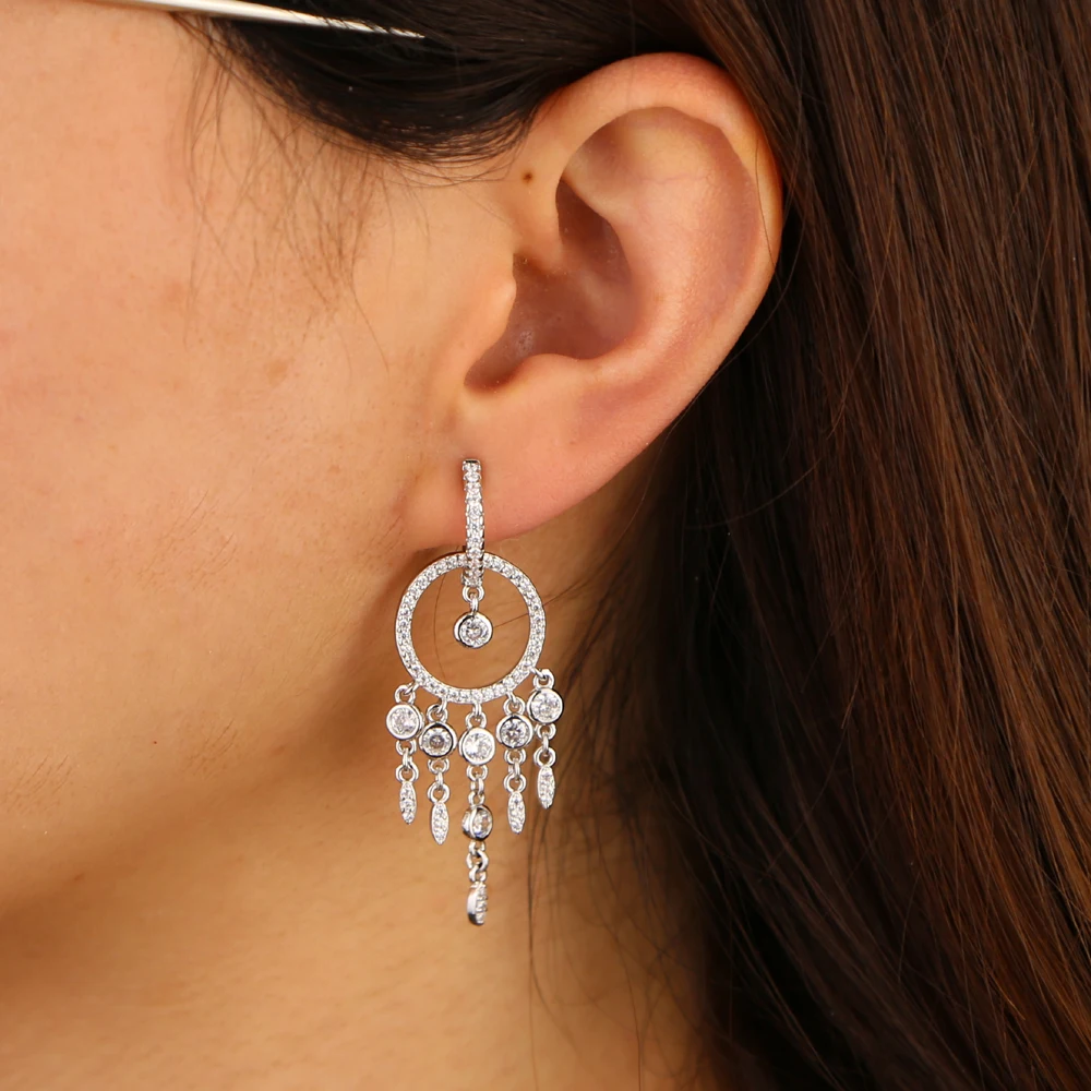 Wedding bridal gift jewelry Romantic elegance long circle tassel earring dangle drop women lady earrings
Wedding bridal gift jewelry Romantic elegance long circle tassel earring dangle drop women lady earrings