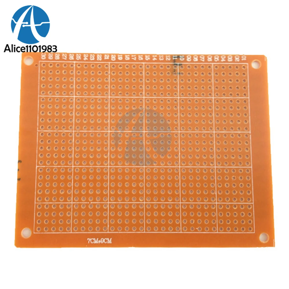 5Pcs 7x9 7*9cm Single Side Prototype PCB Breadboard Universal Board Experimental Bakelite Copper Plate Circuirt Board DIY Kit
5Pcs 7x9 7*9cm Single Side Prototype PCB Breadboard Universal Board Experimental Bakelite Copper Plate Circuirt Board DIY Kit