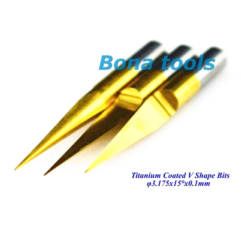 10x 3.175MM Shank 15 Angle 0.1MM Tip, Titanium Coated Carbide PCB Engraving Cutter, CNC Bit Router Tool,Milling Cutter Free Ship
10x 3.175MM Shank 15 Angle 0.1MM Tip, Titanium Coated Carbide PCB Engraving Cutter, CNC Bit Router Tool,Milling Cutter Free Ship