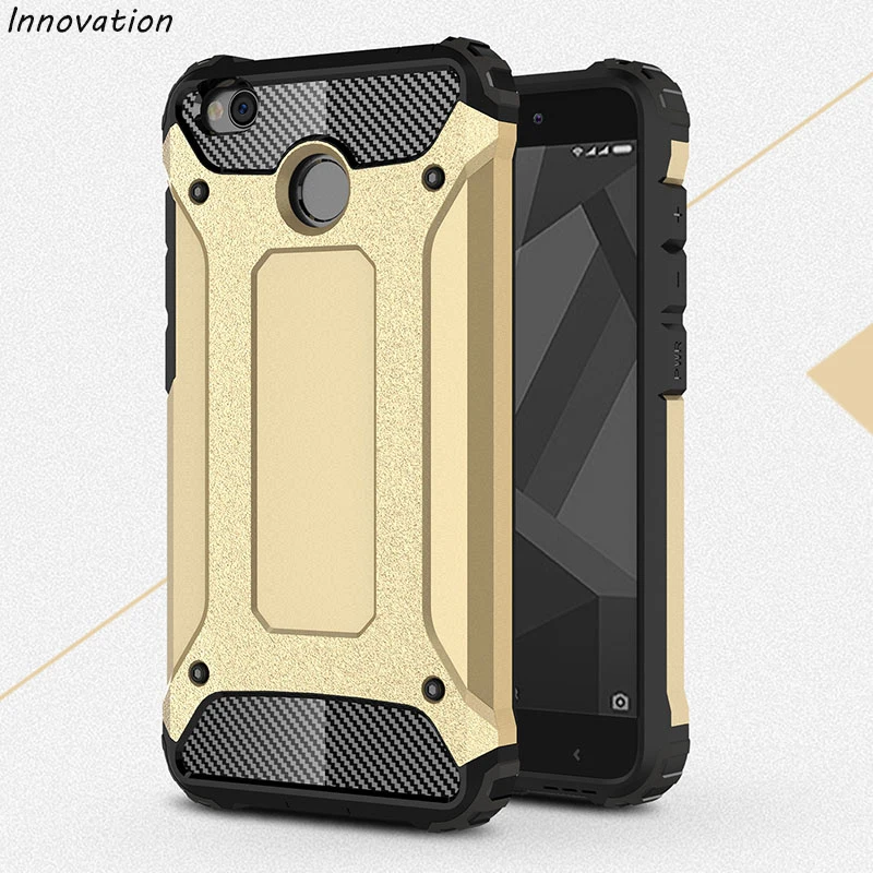 Innovation For Xiaomi Redmi 4X Shockproof Protect Case Hybrid Hard Rubber Impact Skin Armor Phone Cases Redmi4x red mi 4x 5.0"