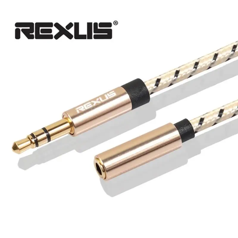 REXUS Удлинительный кабель для наушников 3 5 мм разъем мужчин и женщин стерео