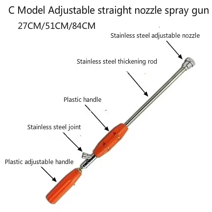 Agricultural Pesticide Spray Gun,high pressure adjustable spray gun, fruit tree spray nozzle Fine atomizing nozzle
Agricultural Pesticide Spray Gun,high pressure adjustable spray gun, fruit tree spray nozzle Fine atomizing nozzle
