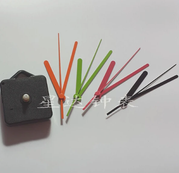 Wholesale 40pcs mute quartz movement, DIY fashion coluor wall clock hand Accessories 
Wholesale 40pcs mute quartz movement, DIY fashion coluor wall clock hand Accessories