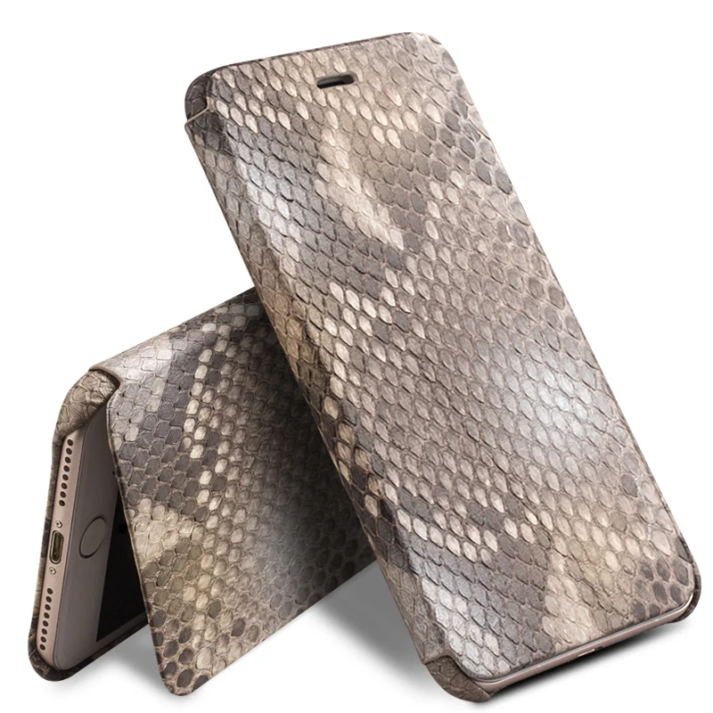 QIALINO Case for iPhone7 Genuine Leather Flip Cover for iPhone7 Plus Fashion Pure Handmade Custom-built Python Skin Case 4.7/5.5
QIALINO Case for iPhone7 Genuine Leather Flip Cover for iPhone7 Plus Fashion Pure Handmade Custom-built Python Skin Case 4.7/5.5