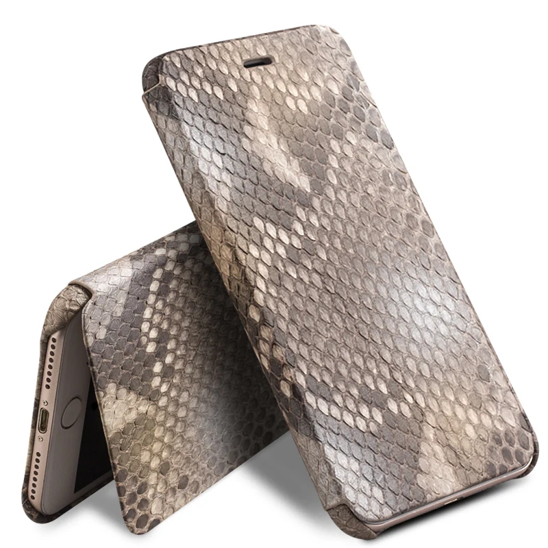 Чехол QIALINO для iPhone7 из натуральной кожи с откидной крышкой Plus Модный чехол ручной