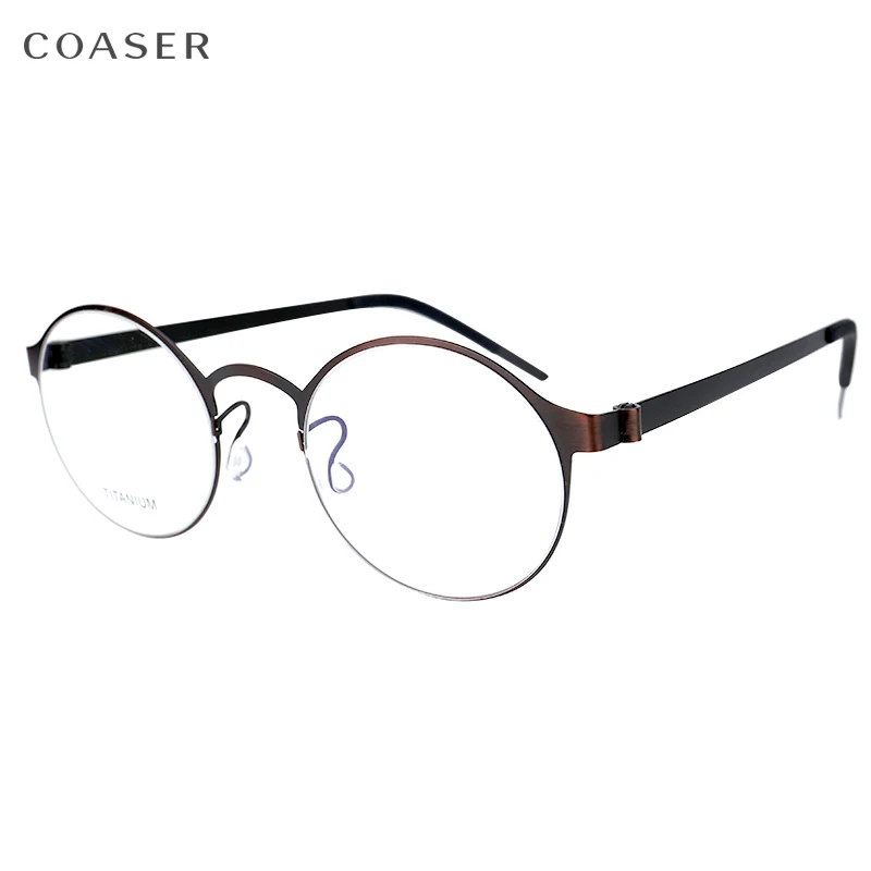 Titanium Vintage eyeglasses Round Glasses Frame Men metal prescription Brand Design eyewear Myopia optical spectacle
Titanium Vintage eyeglasses Round Glasses Frame Men metal prescription Brand Design eyewear Myopia optical spectacle