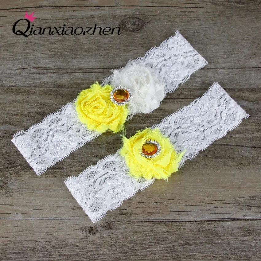 Qianxiaozhen 2pcs/set Yellow And White Lace Leg Wedding Garter Bridal Garter Wedding Accessories Wedding Supply Garters
Qianxiaozhen 2pcs/set Yellow And White Lace Leg Wedding Garter Bridal Garter Wedding Accessories Wedding Supply Garters