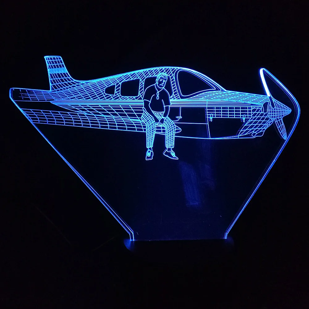 Air Plane LED 3D Night Light 7 Color Changing Touch USB Table Lamp Baby Bedroom Decorations
Air Plane LED 3D Night Light 7 Color Changing Touch USB Table Lamp Baby Bedroom Decorations