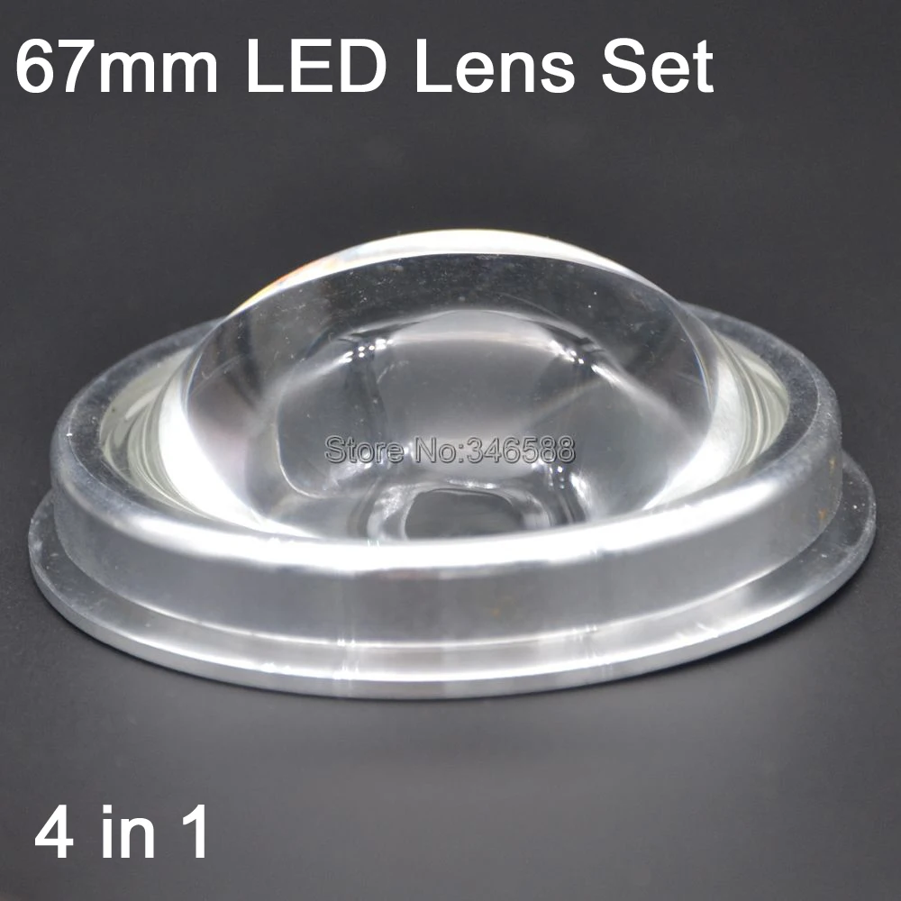 67mm 80-120 Deg Optical Glass Projector Concave Lens with Reflector & Fixing Ring for 20W 30W 50W 100W High Power LED Chip Light
67mm 80-120 Deg Optical Glass Projector Concave Lens with Reflector & Fixing Ring for 20W 30W 50W 100W High Power LED Chip Light