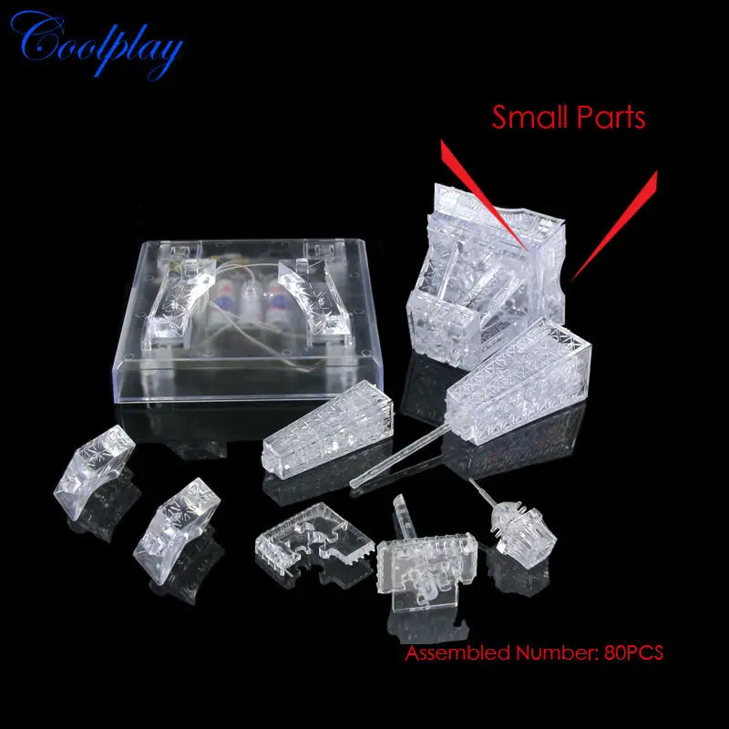 Coolplay 80pcs Newly design DIY Funny Eiffel Tower 3D Jigsaw Puzzles Crystal Flashing Eiffel Tower Gift For Kids
Coolplay 80pcs Newly design DIY Funny Eiffel Tower 3D Jigsaw Puzzles Crystal Flashing Eiffel Tower Gift For Kids