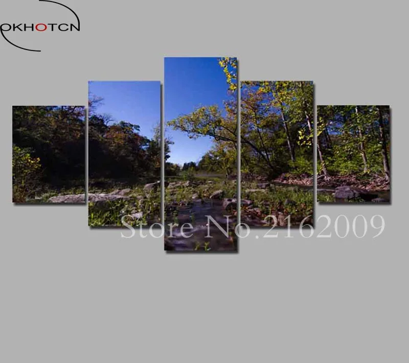 OKHOTCN Wall Art Canvas Painting HD Printed Landscape Mountain Forest Clouds 5 Piece Canvas Art Wall Pictures for Living Room
OKHOTCN Wall Art Canvas Painting HD Printed Landscape Mountain Forest Clouds 5 Piece Canvas Art Wall Pictures for Living Room