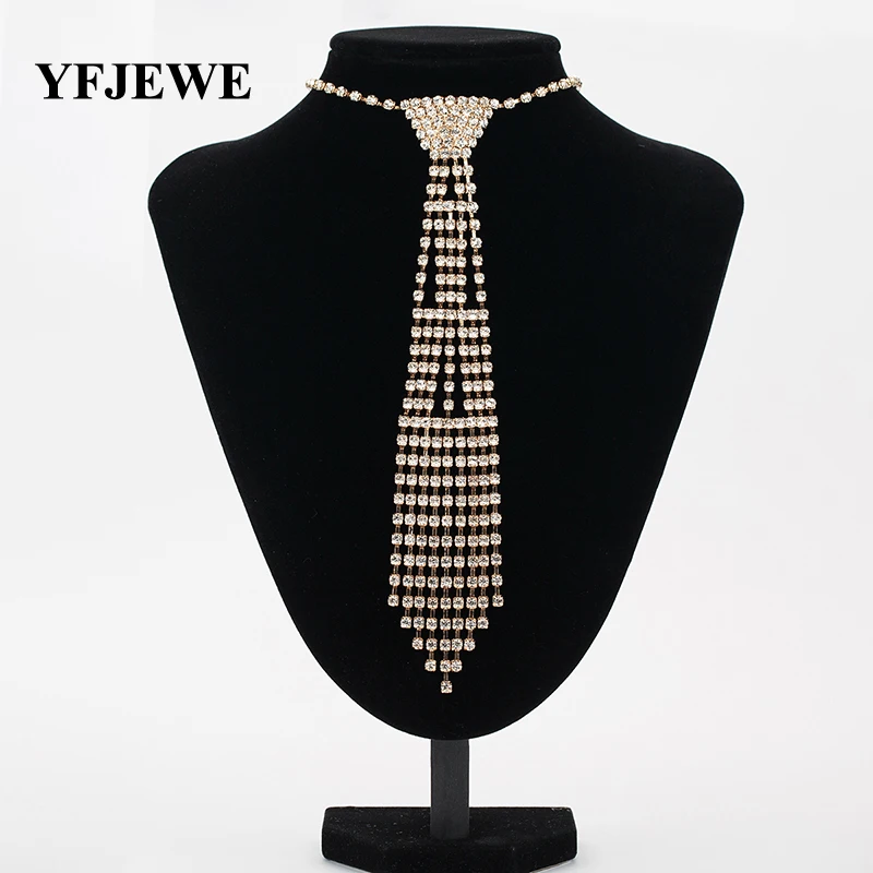 YFJEWE New Design Wedding Jewelry Necklace Bride Rhinestone Tie Accessories Wedding Jewellery Statement Necklace for Gift N340
YFJEWE New Design Wedding Jewelry Necklace Bride Rhinestone Tie Accessories Wedding Jewellery Statement Necklace for Gift N340