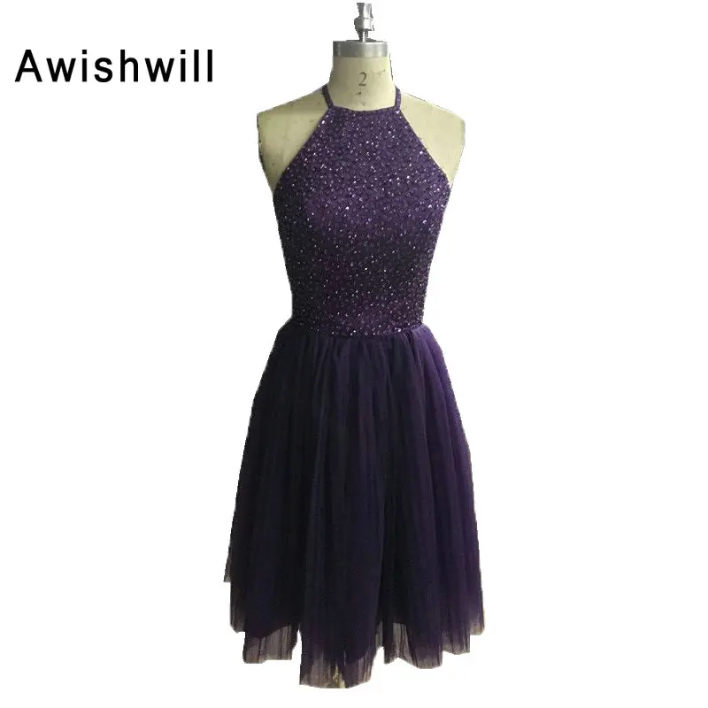 New 2018 Vestido Curto De Festa Luxo Purple Color Beadings Open Back Tulle Short Party Dress Robe Cocktail Dress
New 2018 Vestido Curto De Festa Luxo Purple Color Beadings Open Back Tulle Short Party Dress Robe Cocktail Dress