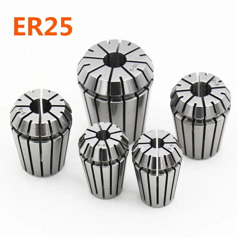 Original accessories fixture ER25 3mm 4mm 6mm 8mm 10mm high precision 0.008mm elastic collet chuck CNC engraving machine chuck
Original accessories fixture ER25 3mm 4mm 6mm 8mm 10mm high precision 0.008mm elastic collet chuck CNC engraving machine chuck